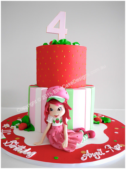 Strawberry Shortcake birthday cake idea for a girl 